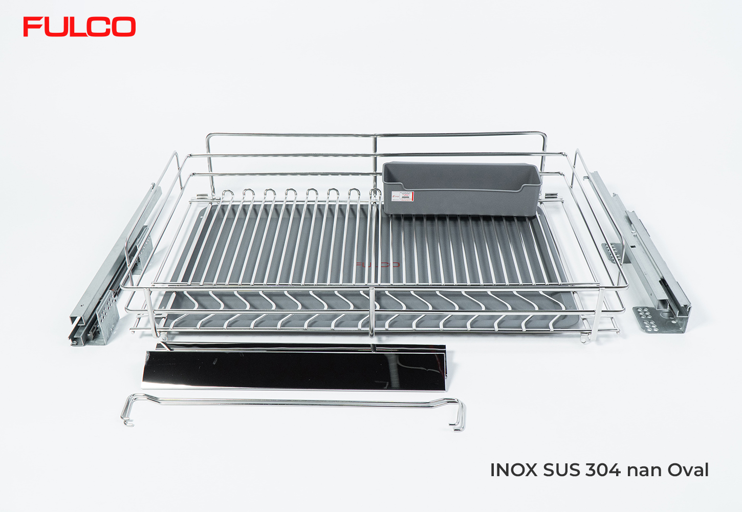 FC90S | GIÁ BÁT ĐĨA - XOONG NỒI NAN OVAL INOX 304 (600mm)