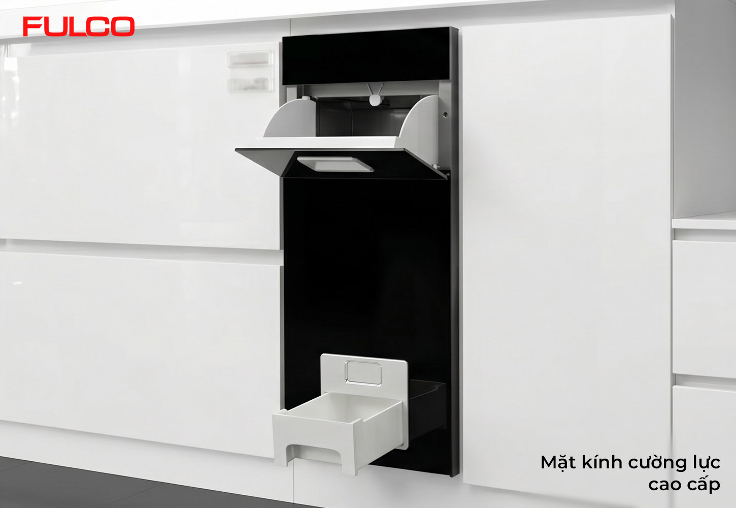 NSP.108 | THÙNG GẠO ÂM TỦ MẶT TRÁNG GƯƠNG CAO CẤP