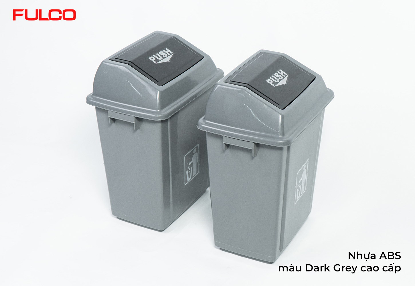 NSR.020 | THÙNG RÁC ĐÔI GẮN CÁNH RAY GIẢM CHẤN