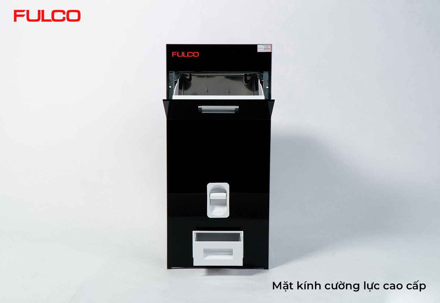 NS104 | THÙNG GẠO MẶT GƯƠNG (Màu Đen)