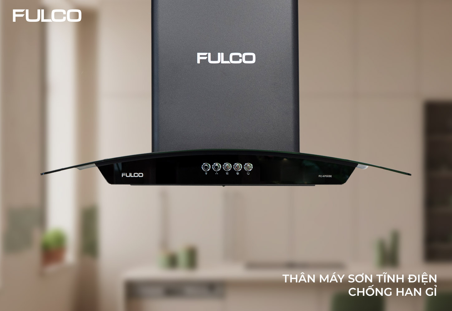 FC - H700SE | HÚT MÙI FULCO KÍNH CONG CAO CẤP