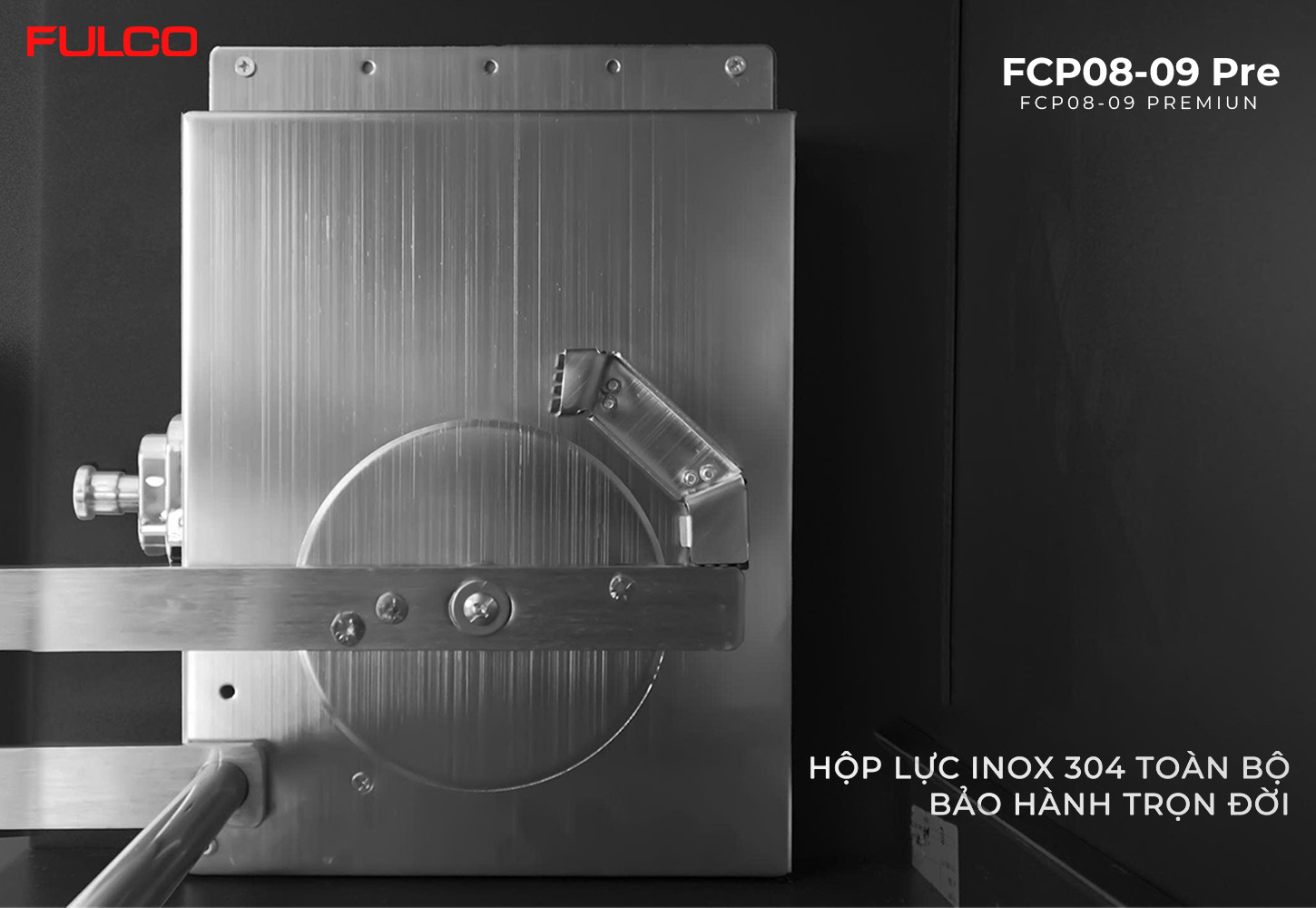 FCP08-09 Pre | GIÁ BÁT ĐĨA TAY NÂNG HẠ FULL INOX 304 CÓ ĐIỀU CHỈNH LỰC
