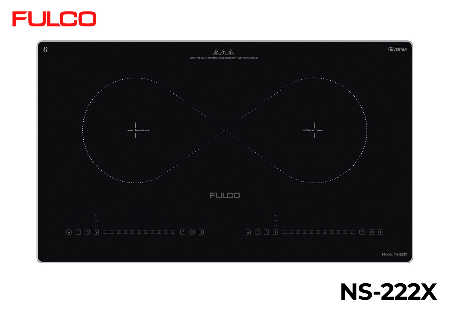 NS-222X | BẾP TỪ HAI VÙNG NẤU FULCO HIỆN ĐẠI