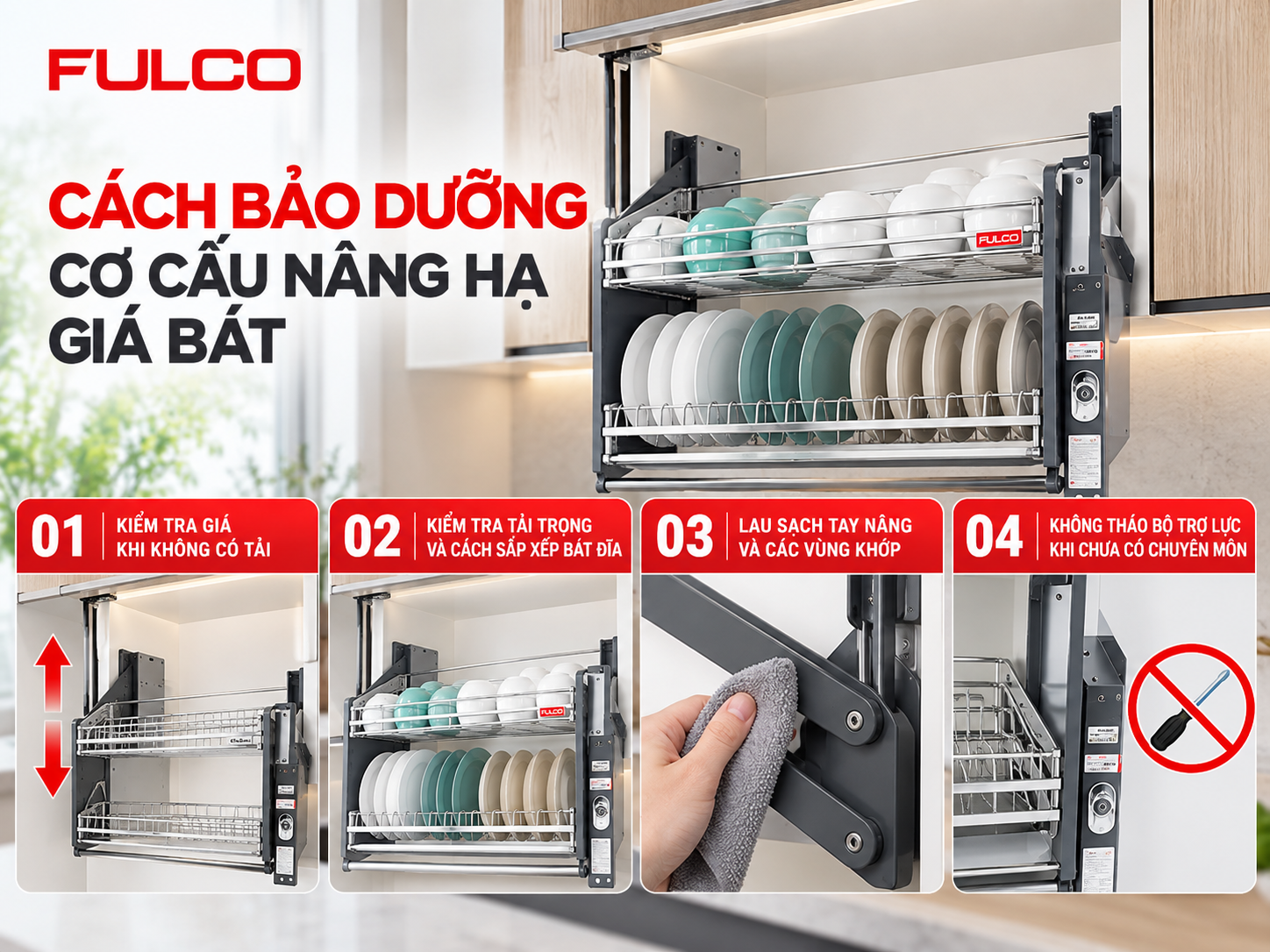 c&aacute;ch bảo dưỡng cơ cấu n&acirc;ng hạ gi&aacute; b&aacute;t