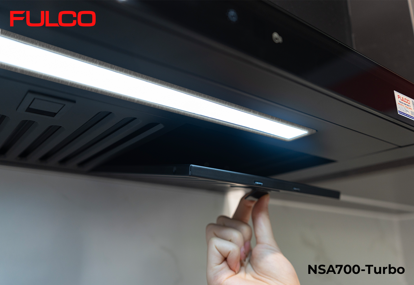 NSA700 TURBO | HÚT MÙI FULCO ÂM TỦ CẢM BIẾN VẪY TAY