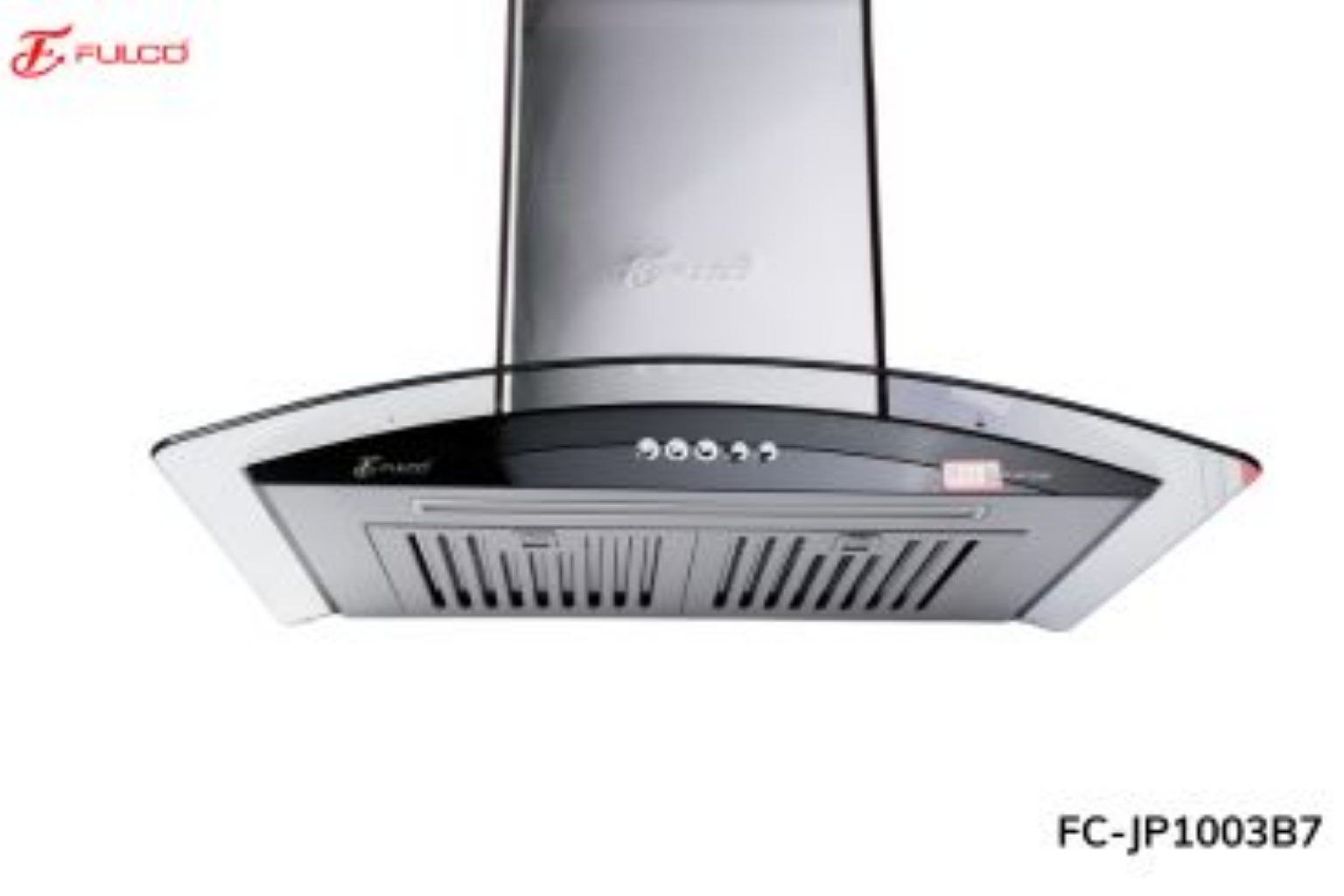 FC-JP1003B7 | MÁY HÚT MÙI KÍNH CONG MÀU ĐEN FULCO CAO CẤP