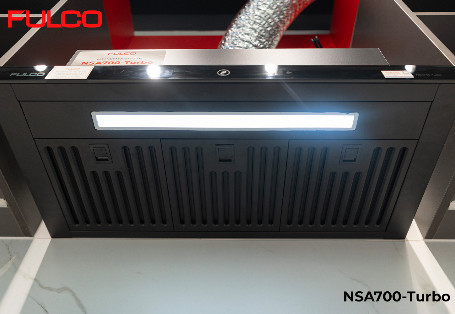 NSA700 TURBO | HÚT MÙI FULCO ÂM TỦ CẢM BIẾN VẪY TAY