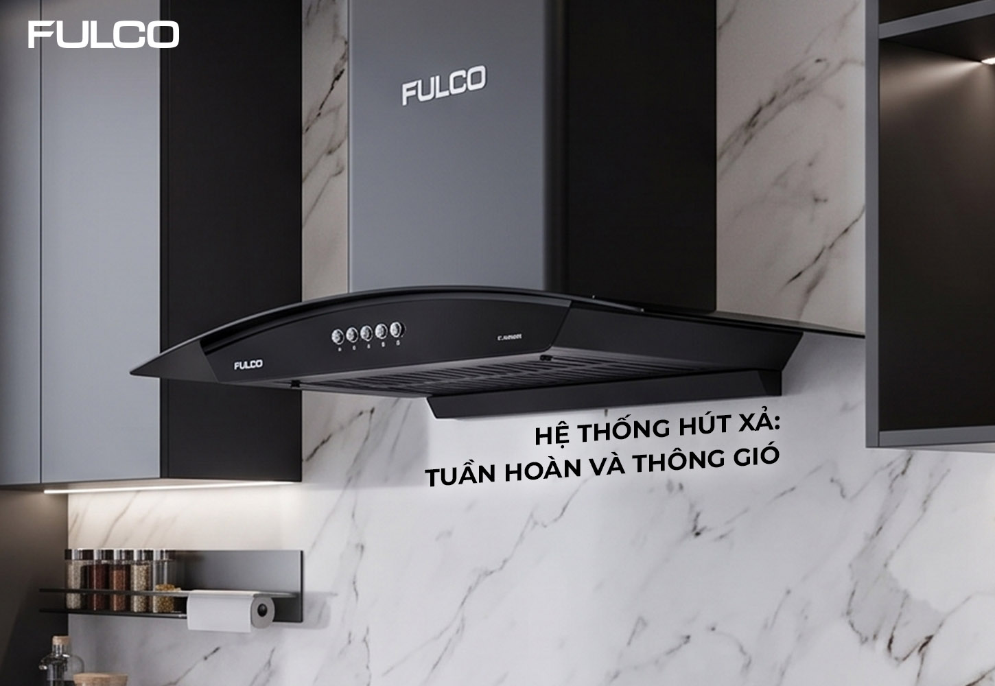 FC - H700SE | HÚT MÙI FULCO KÍNH CONG CAO CẤP