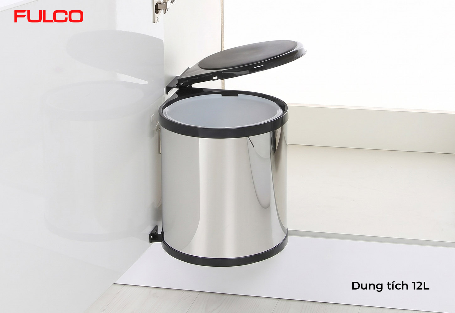 NSR.12T | THÙNG RÁC INOX GẮN CÁNH