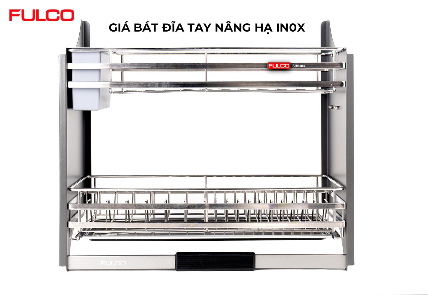NSA | GIÁ BÁT ĐĨA TAY NÂNG HẠ IN0X 304