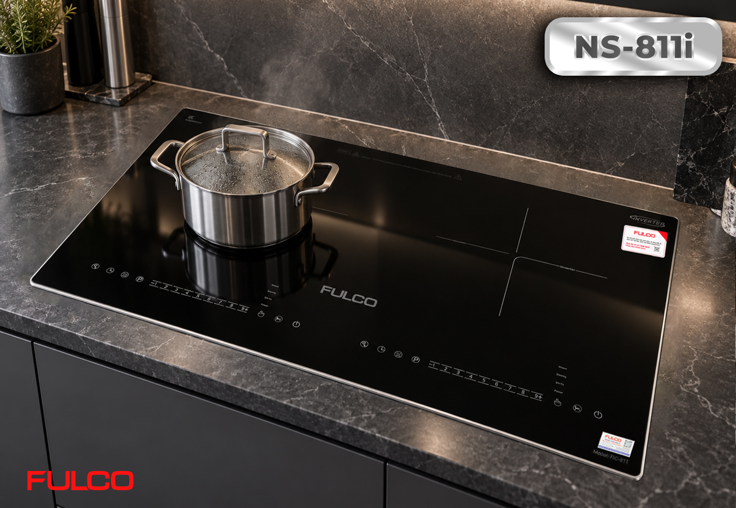 NS-811i | BẾP TỪ HAI VÙNG NẤU FULCO CAO CẤP