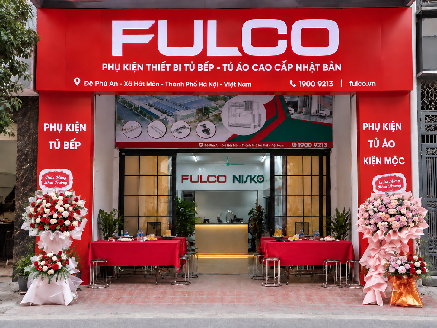 Showroom FULCO &ndash; NISKO tại H&agrave; Nội, trưng b&agrave;y phụ kiện tủ bếp H&agrave; Nội 