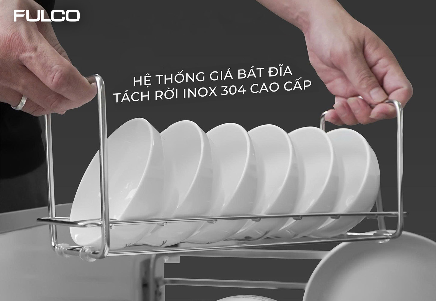 NSP.01 | GIÁ BÁT ĐĨA - XOONG NỒI TỦ DƯỚI PREMIUM