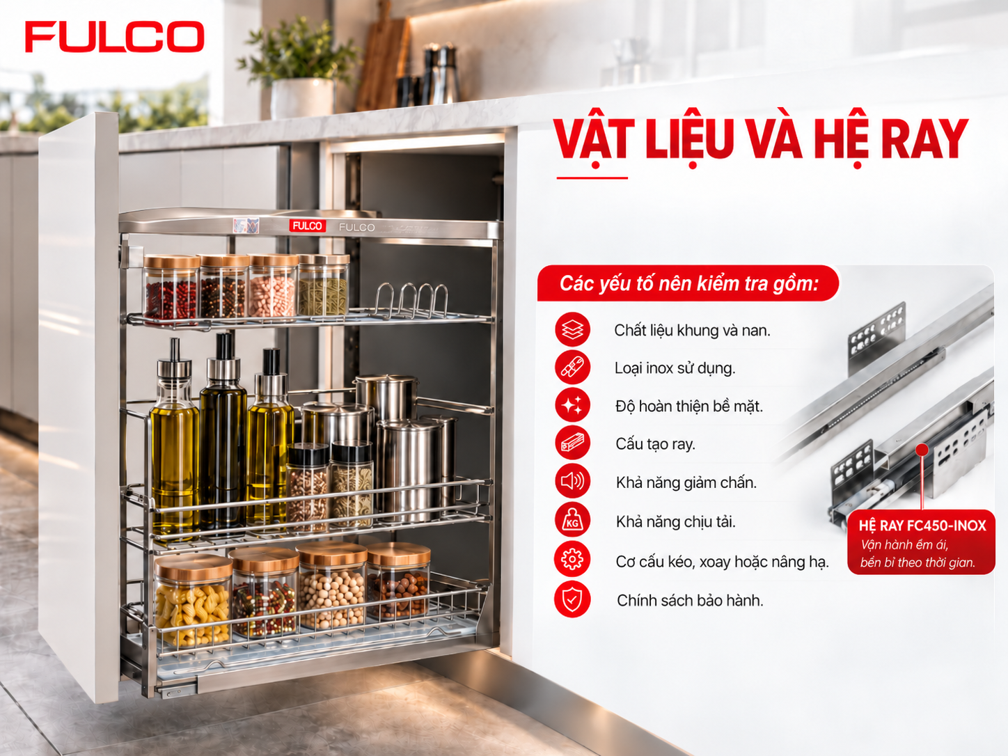 gi&aacute; bộ phụ kiện tủ bếp
