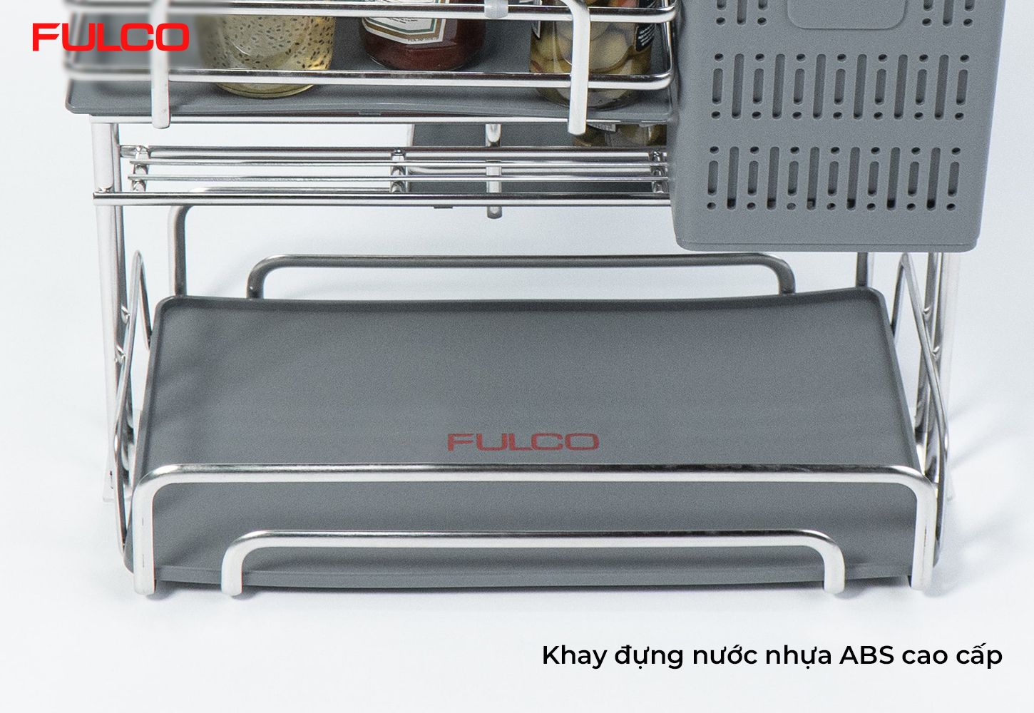 FC90 | GIÁ ĐỰNG CHAI LỌ - DAO THỚT NAN OVAL INOX 304