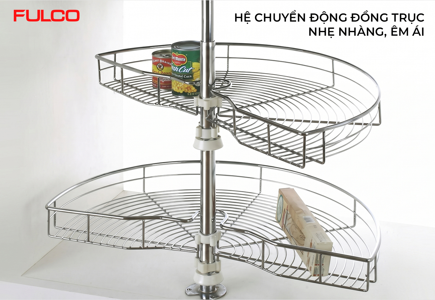 FC55 | MÂM XOAY TỦ BẾP 180 ĐỘ