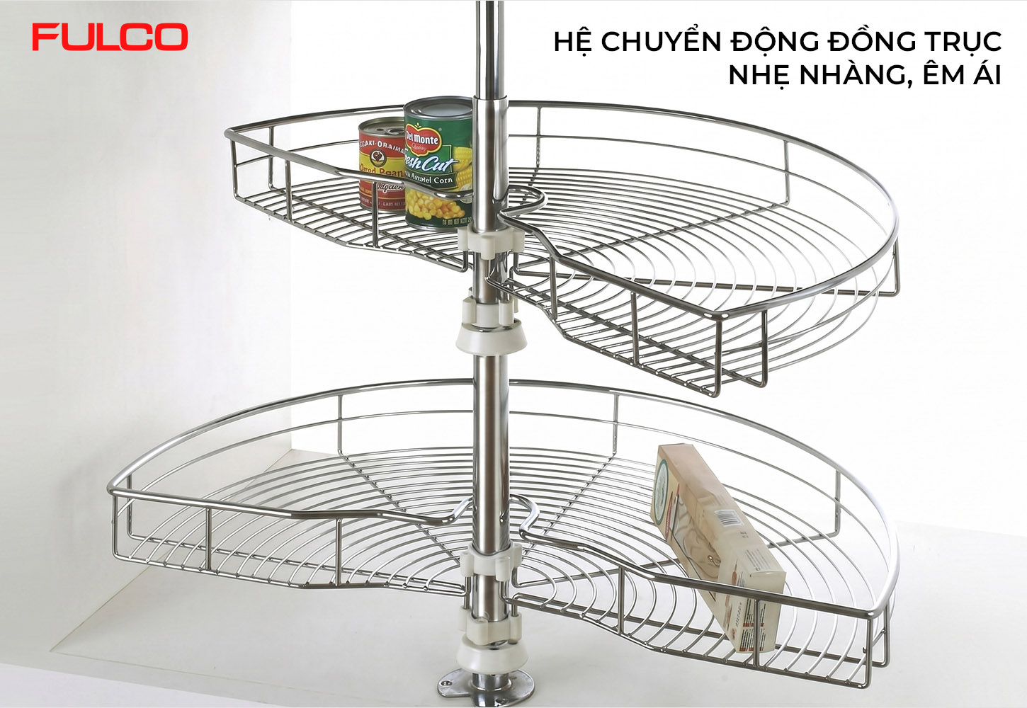 NS.180S | MÂM XOAY TỦ BẾP 180 ĐỘ