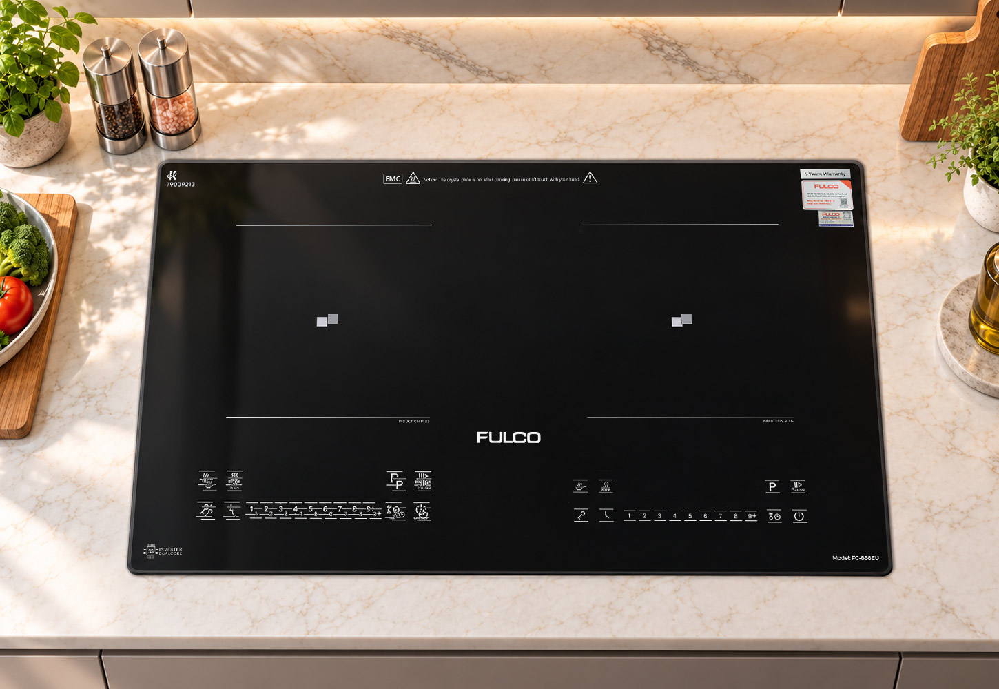FC-888EU | BẾP TỪ ĐÔI FULCO CAO CẤP