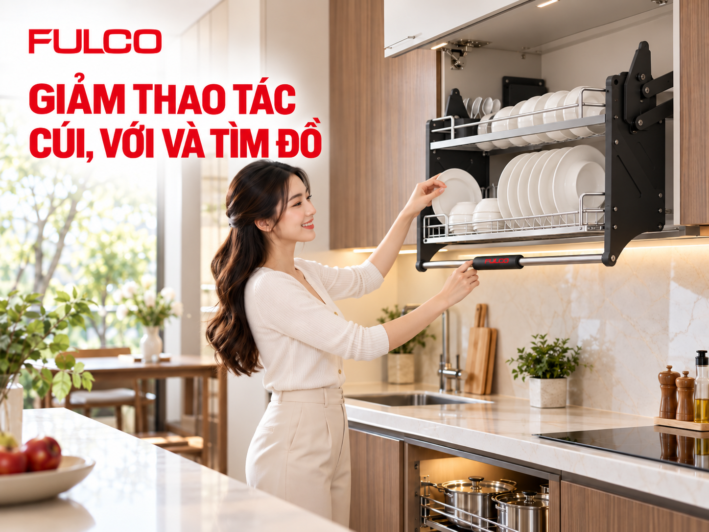  Phụ kiện bếp th&ocirc;ng minh gi&uacute;p giảm thao t&aacute;c c&uacute;i, với v&agrave; t&igrave;m đồ