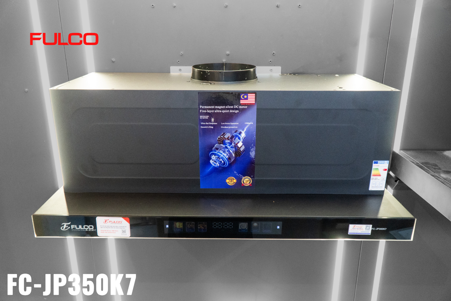 FC-JP350K7 | MÁY HÚT MÙI TURBO ÂM TỦ CAO CẤP