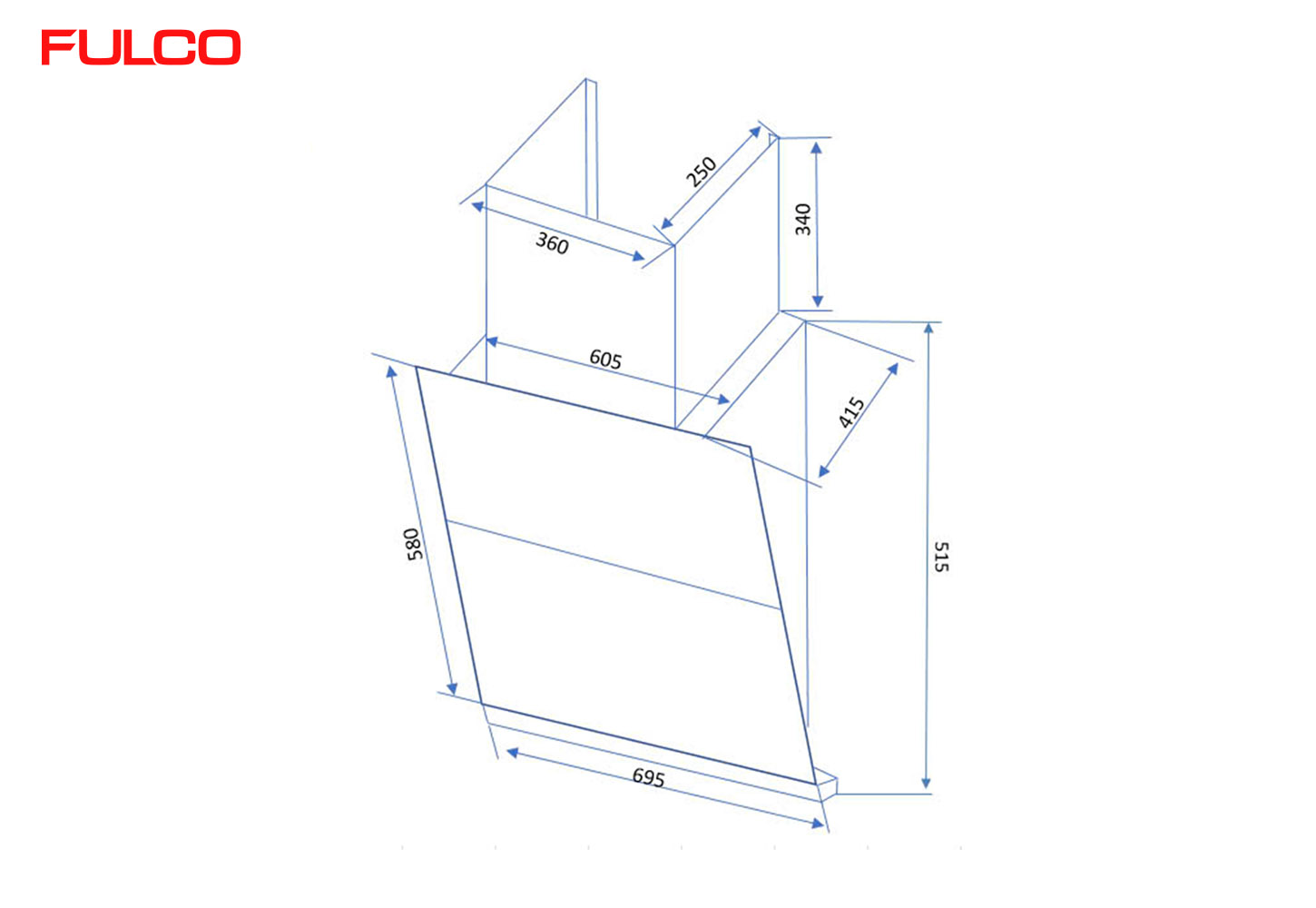 FC-JP1010P7 | HÚT MÙI FULCO KÍNH VÁT SANG TRỌNG