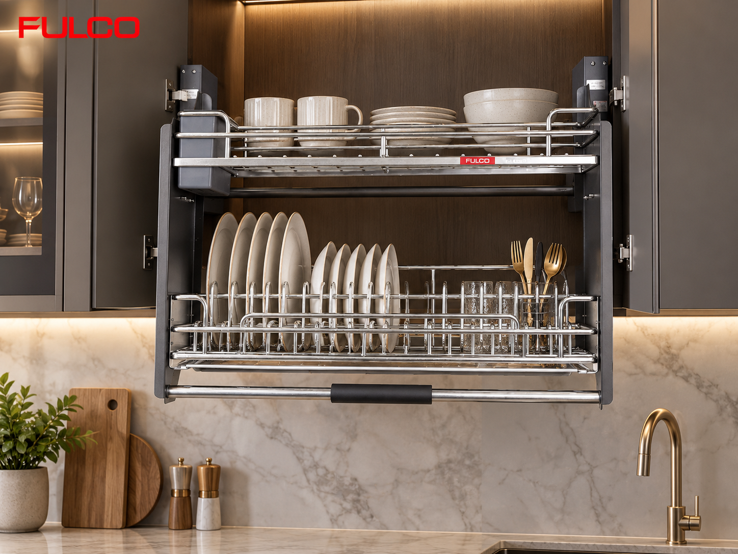 gi&aacute; bộ phụ kiện tủ bếp