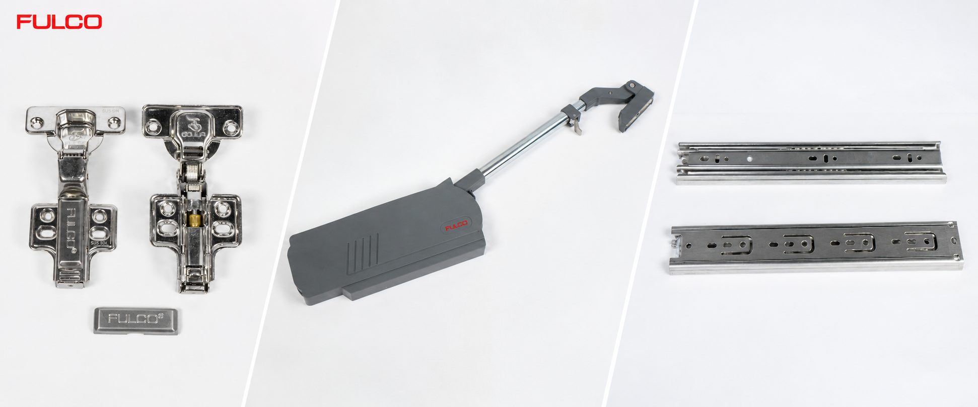 Phụ kiện nội thất cao cấp FULCO ray trượt bản lề