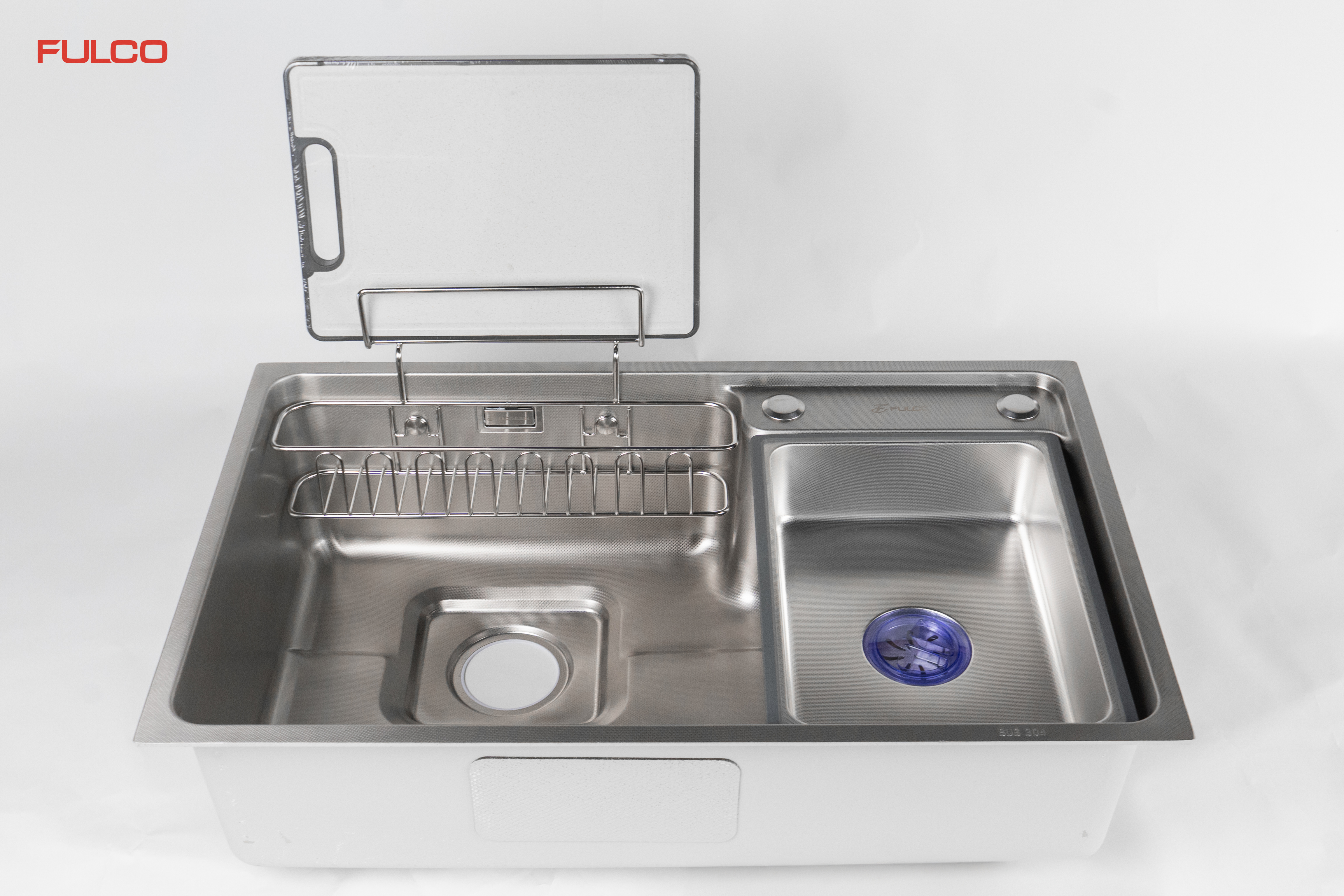 FC-P7545 | Bộ chậu vòi rửa 1 hố SUS304 Fulco