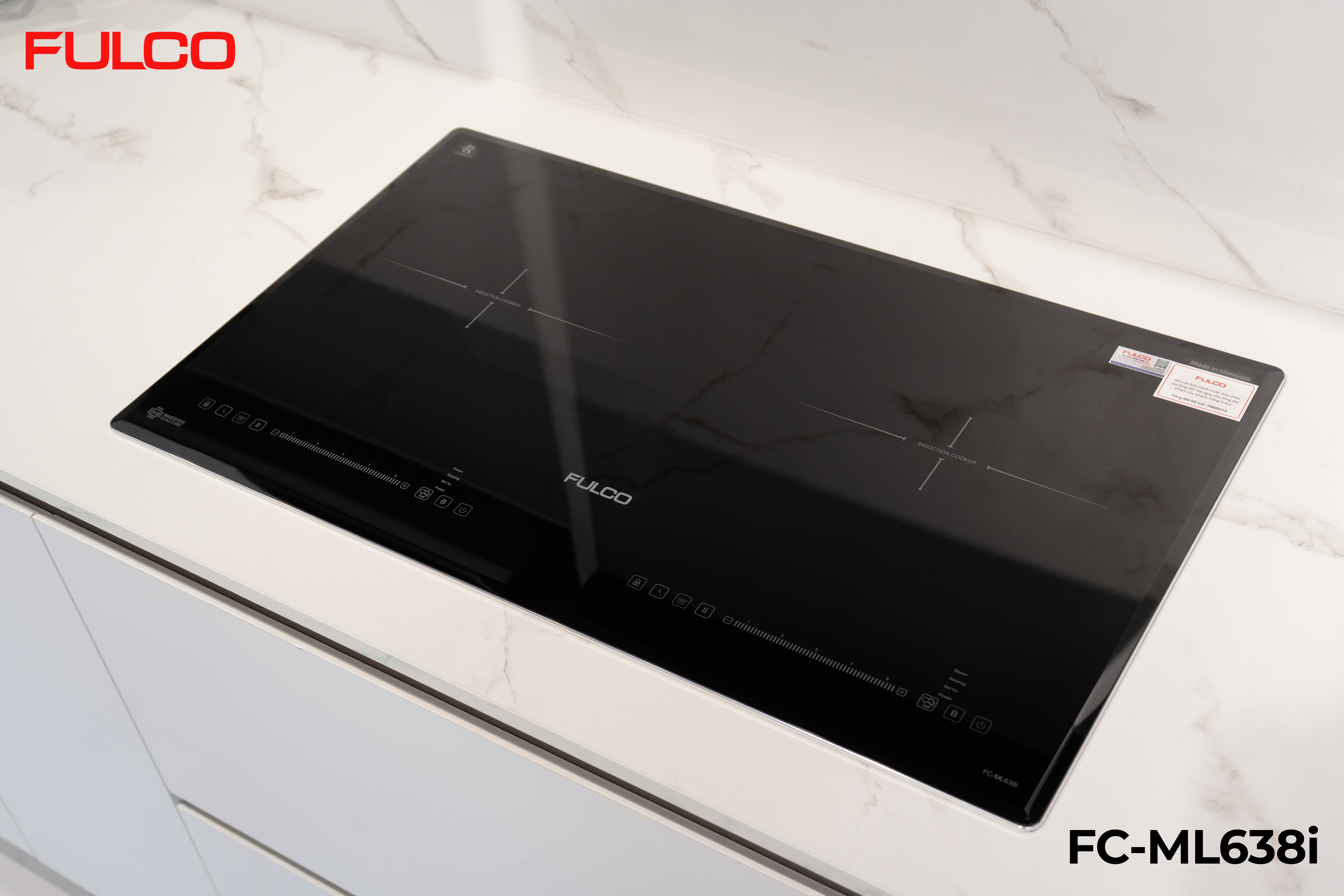 FC-ML638i | BẾP TỪ 2 VÙNG NẤU MẶT KÍNH KANGER CAO CẤP