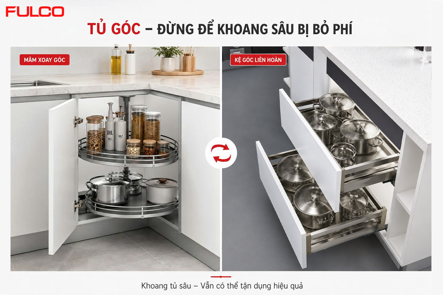 phụ kiện tủ bếp gi&aacute; xoong nồi