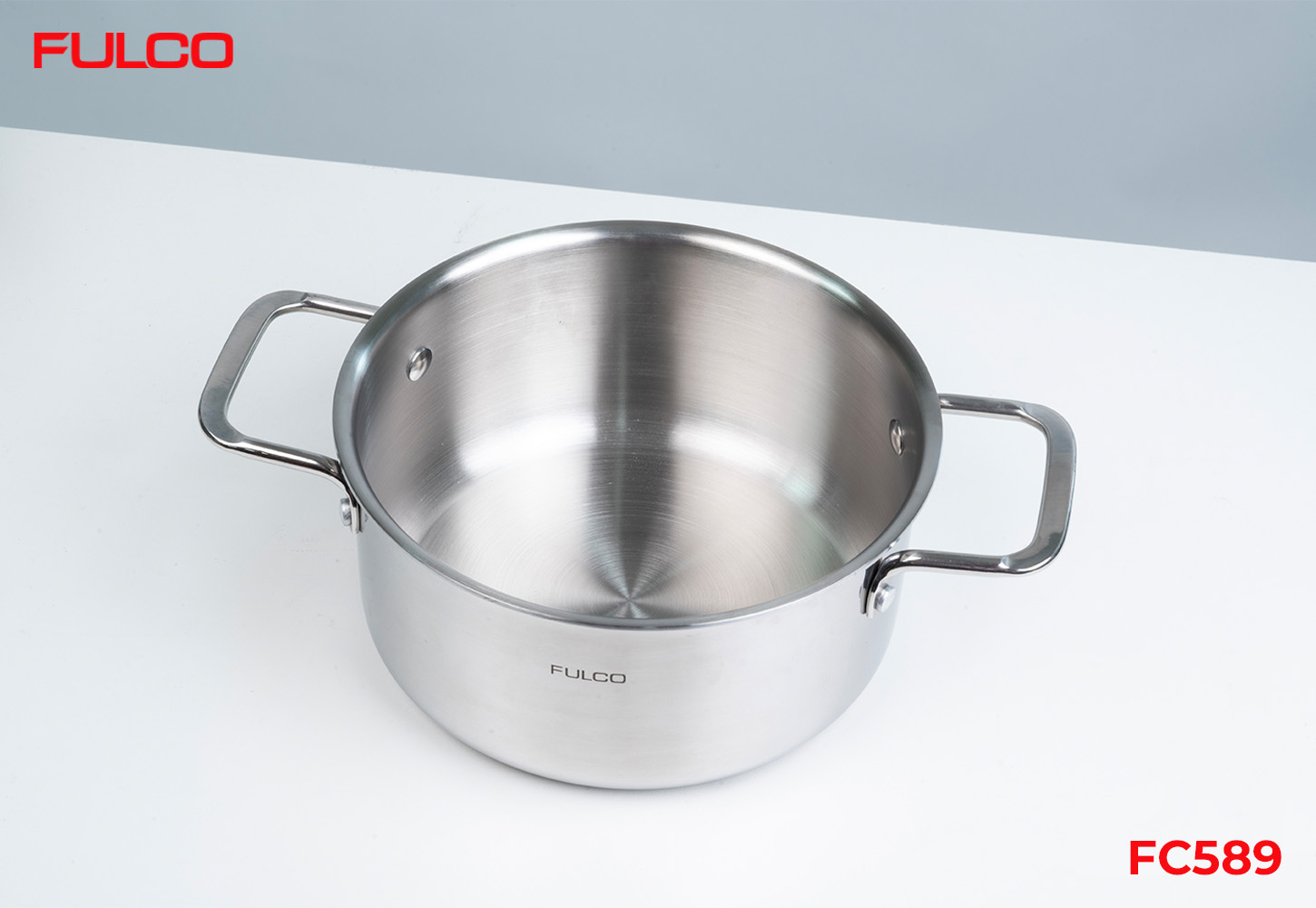 FC589 | BỘ NỒI FULCO CAO CẤP 4 MÓN INOX 304 LIỀN KHỐI 3 LỚP