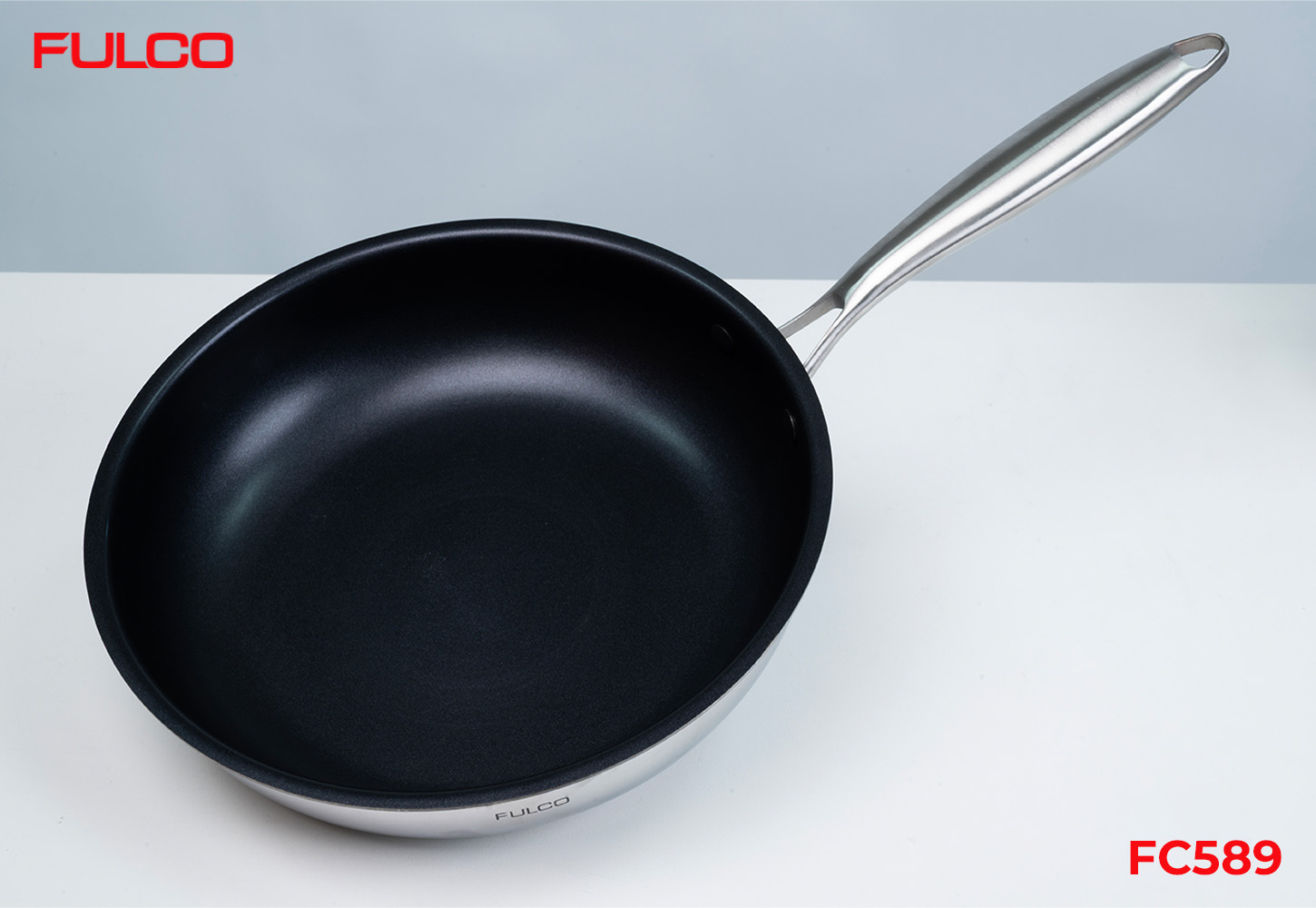 FC589 | BỘ NỒI FULCO CAO CẤP 4 MÓN INOX 304 LIỀN KHỐI 3 LỚP