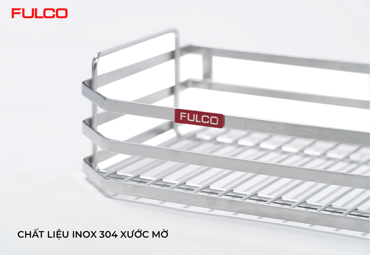 FC0508C | TỦ KHO 4 TẦNG INOX 304 NAN VUÔNG CÁNH MỞ QUAY