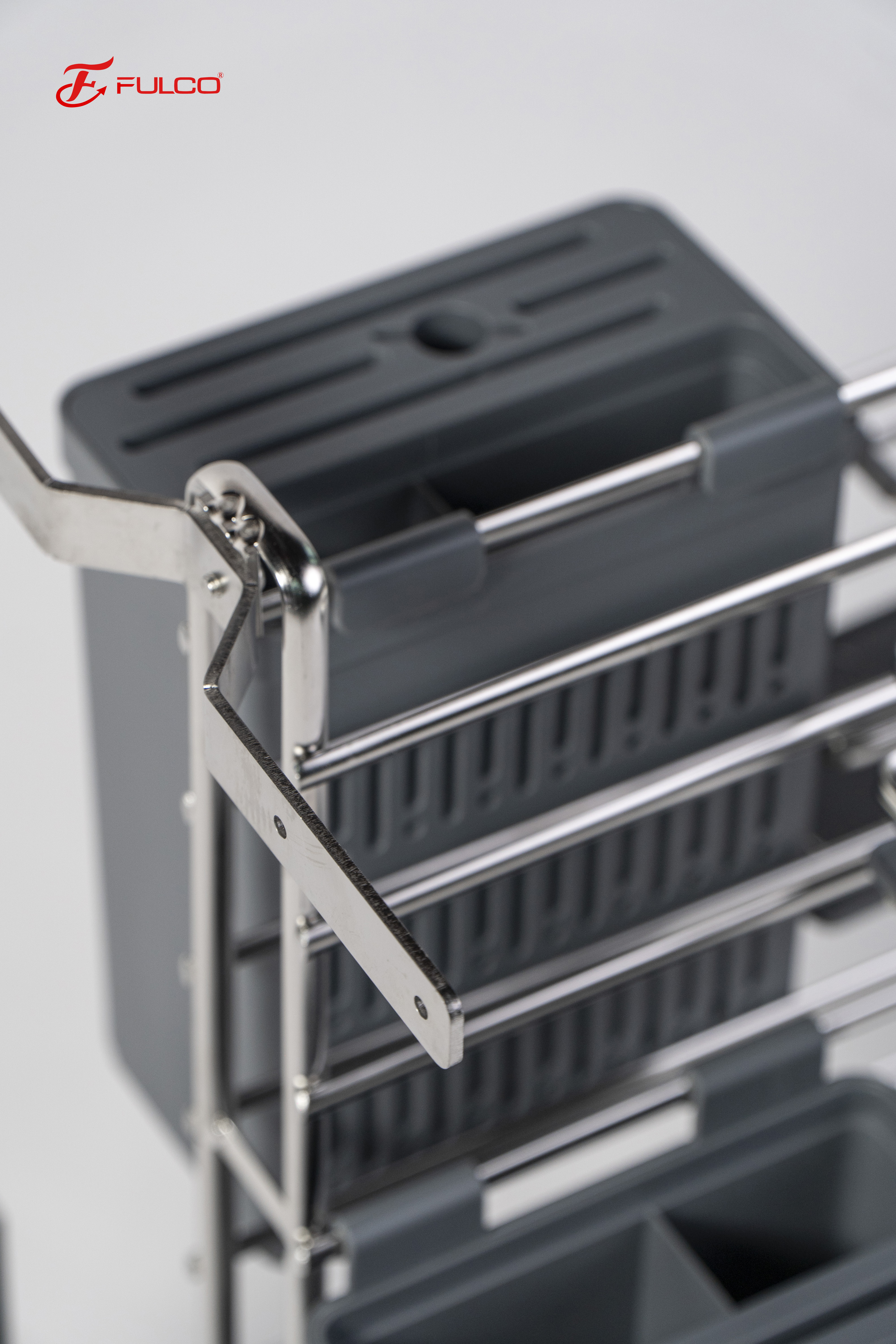 GIÁ ĐỰNG CHAI LỌ - DAO THỚT NAN DẸT INOX 304 FC90