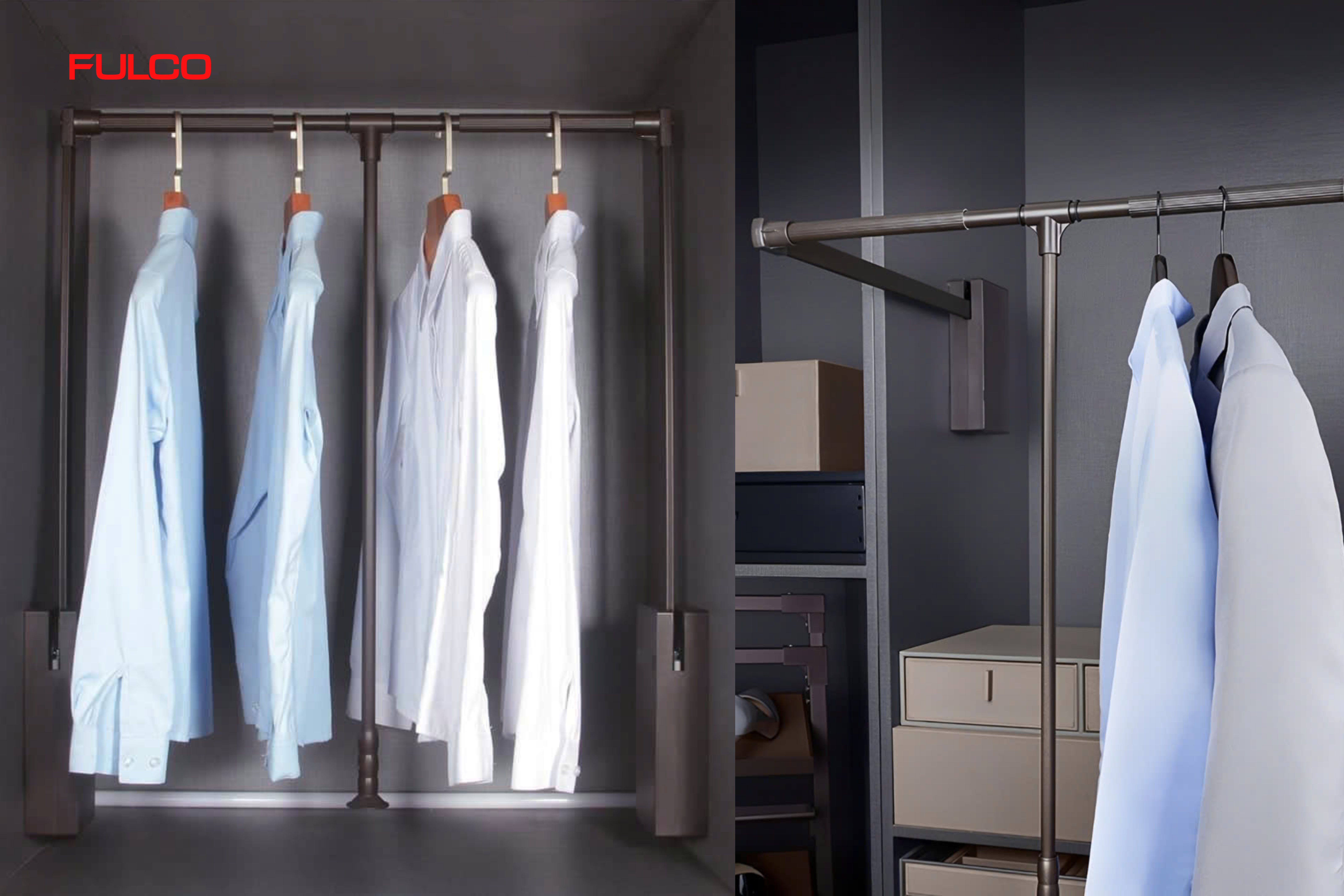 FCH404 | GIÁ TREO QUẦN ÁO NÂNG HẠ CAO CẤP