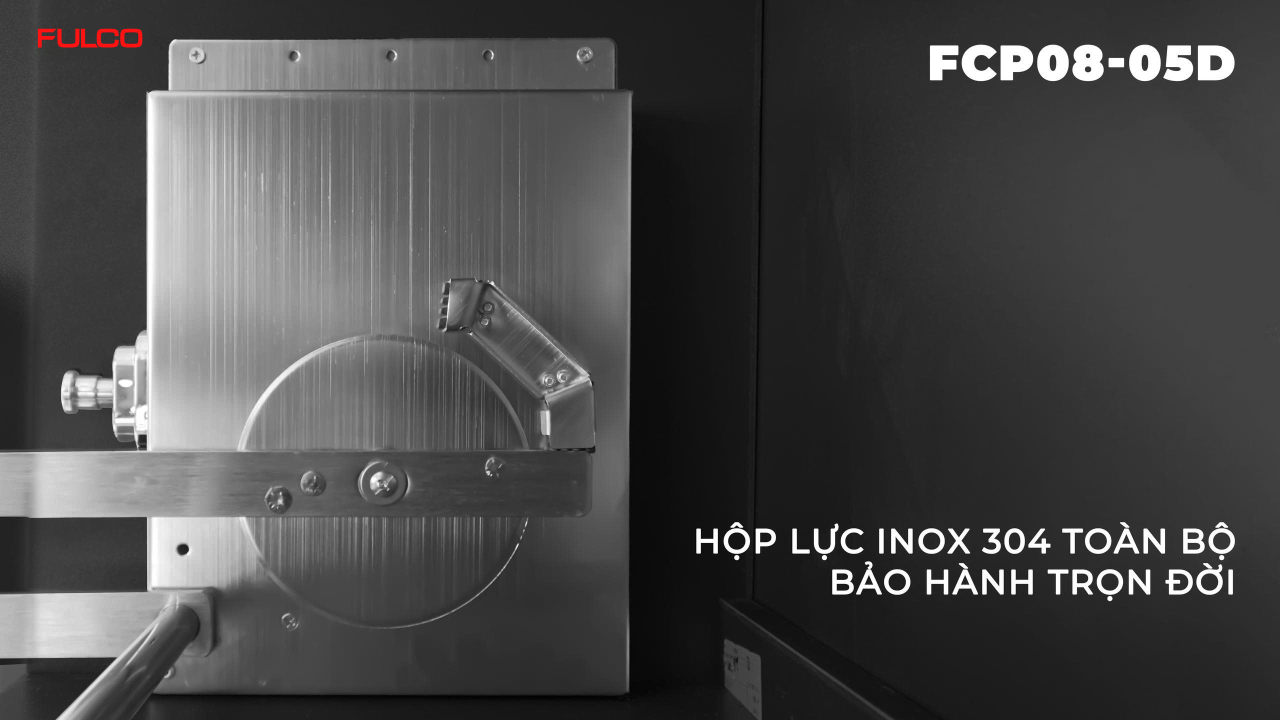 FCP08-05D | GIÁ BÁT ĐĨA TAY NÂNG HẠ FULL INOX 304 CÓ ĐIỀU CHỈNH LỰC
