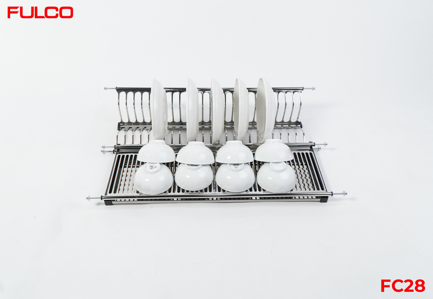 FC28 | GIÁ BÁT ĐĨA TỦ TRÊN INOX