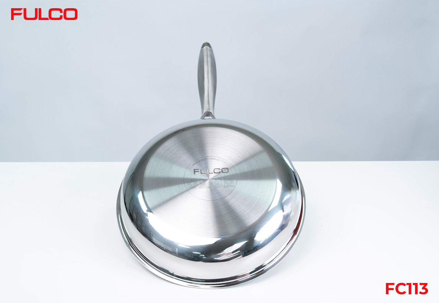 FC113 | CHẢO INOX 304 LIỀN KHỐI 3 LỚP CAO CẤP