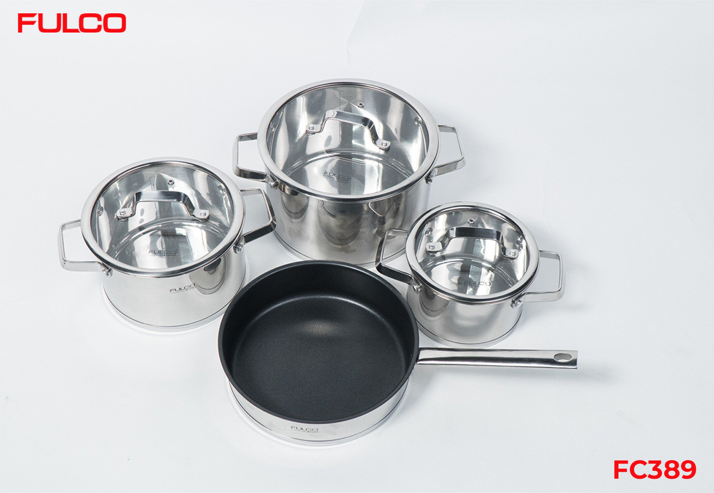 FC389 | BỘ NỒI INOX FULCO CAO CẤP