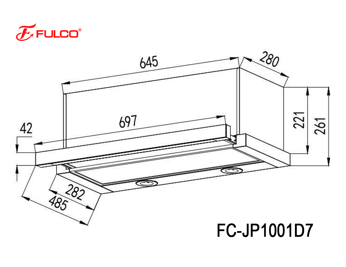 FC-JP1001D7 | FC-JP1001D6 | MÁY HÚT MÙI FULCO CAO CẤP
