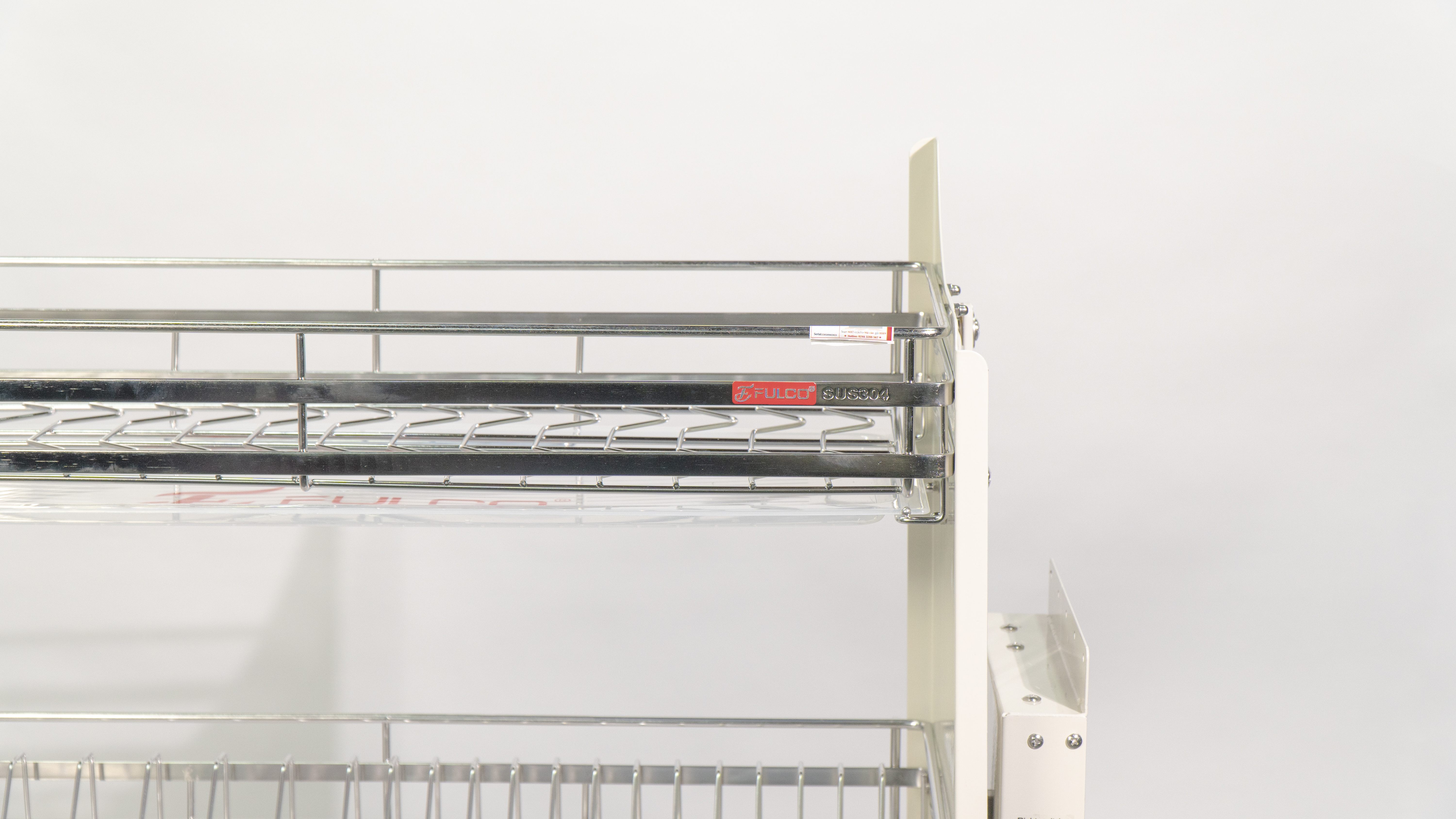 GIÁ BÁT ĐĨA DI ĐỘNG INOX MẠ CHROME CÓ ĐIỀU CHỈNH LỰC FC08-05B