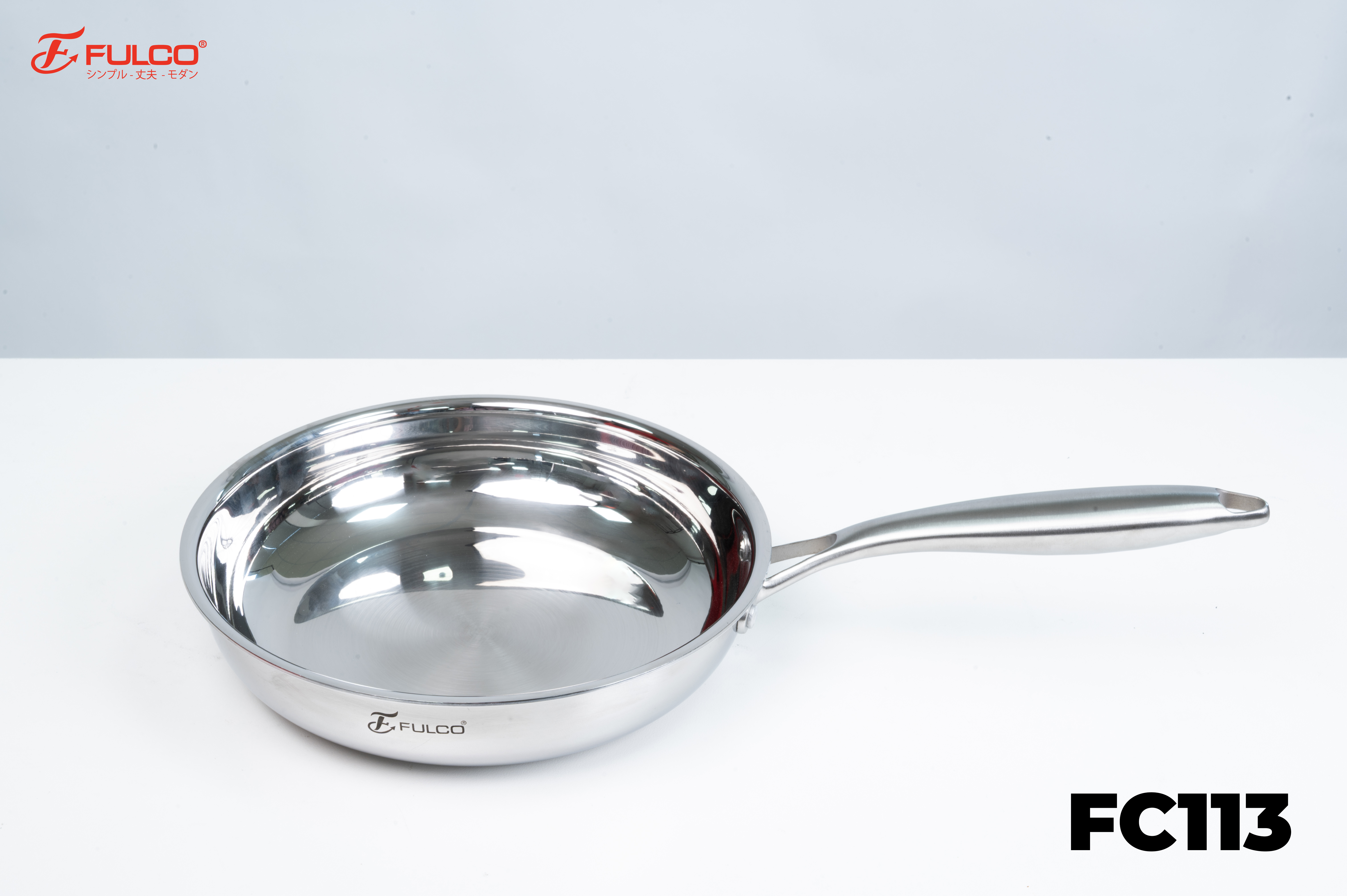 FC113 | CHẢO INOX 304 LIỀN KHỐI 3 LỚP CAO CẤP