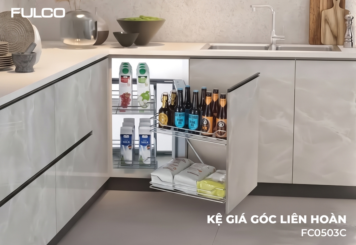 FC0503C | KỆ GIÁ GÓC LIÊN HOÀN