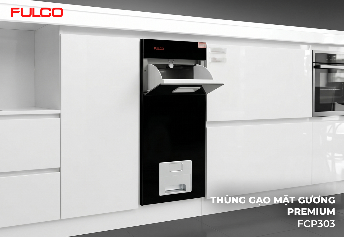 FCP-303 | THÙNG GẠO ÂM TỦ MẶT TRÁNG GƯƠNG CAO CẤP