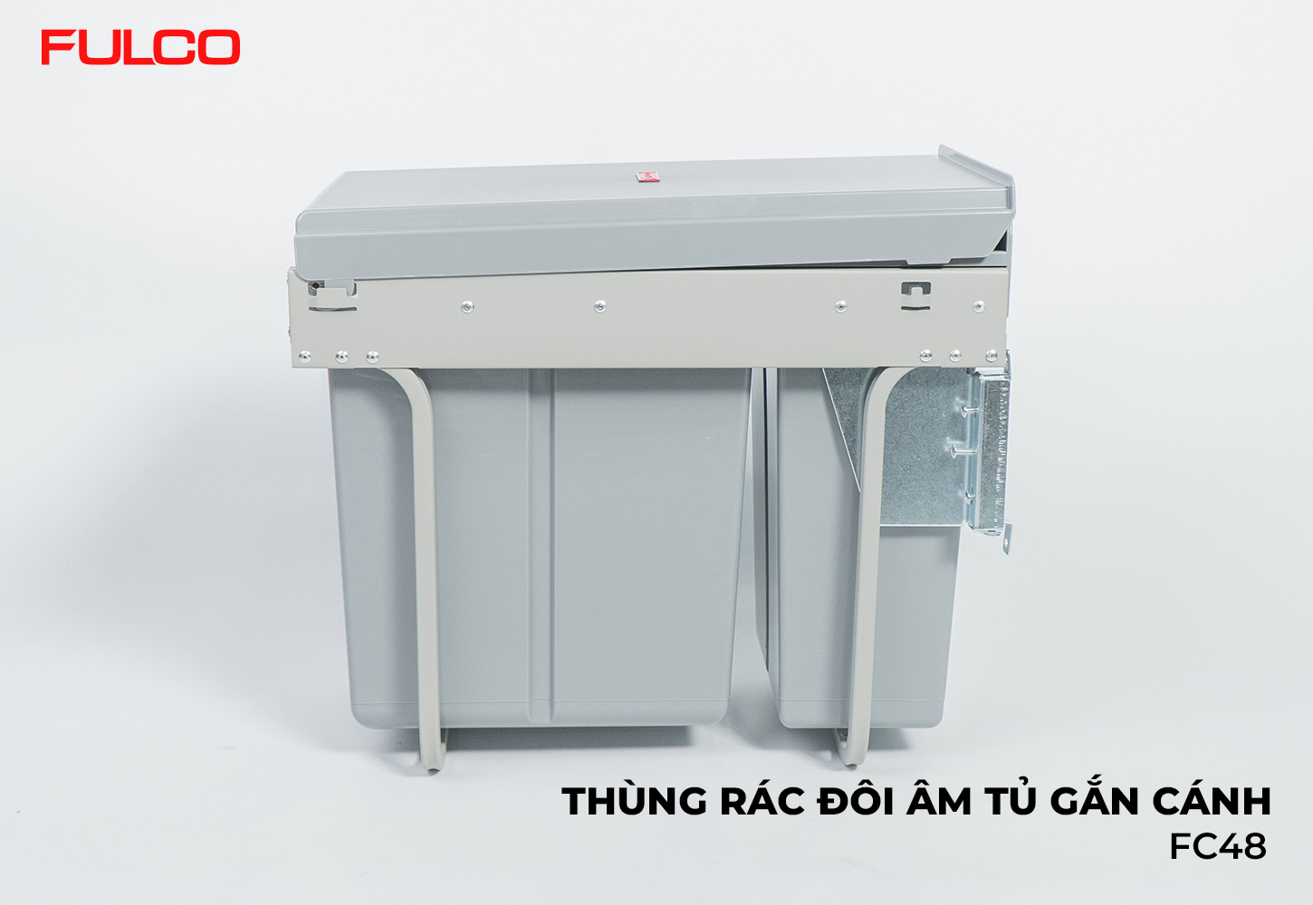 FC48 | THÙNG RÁC ĐÔI GẮN CÁNH CÓ GIẢM CHẤN
