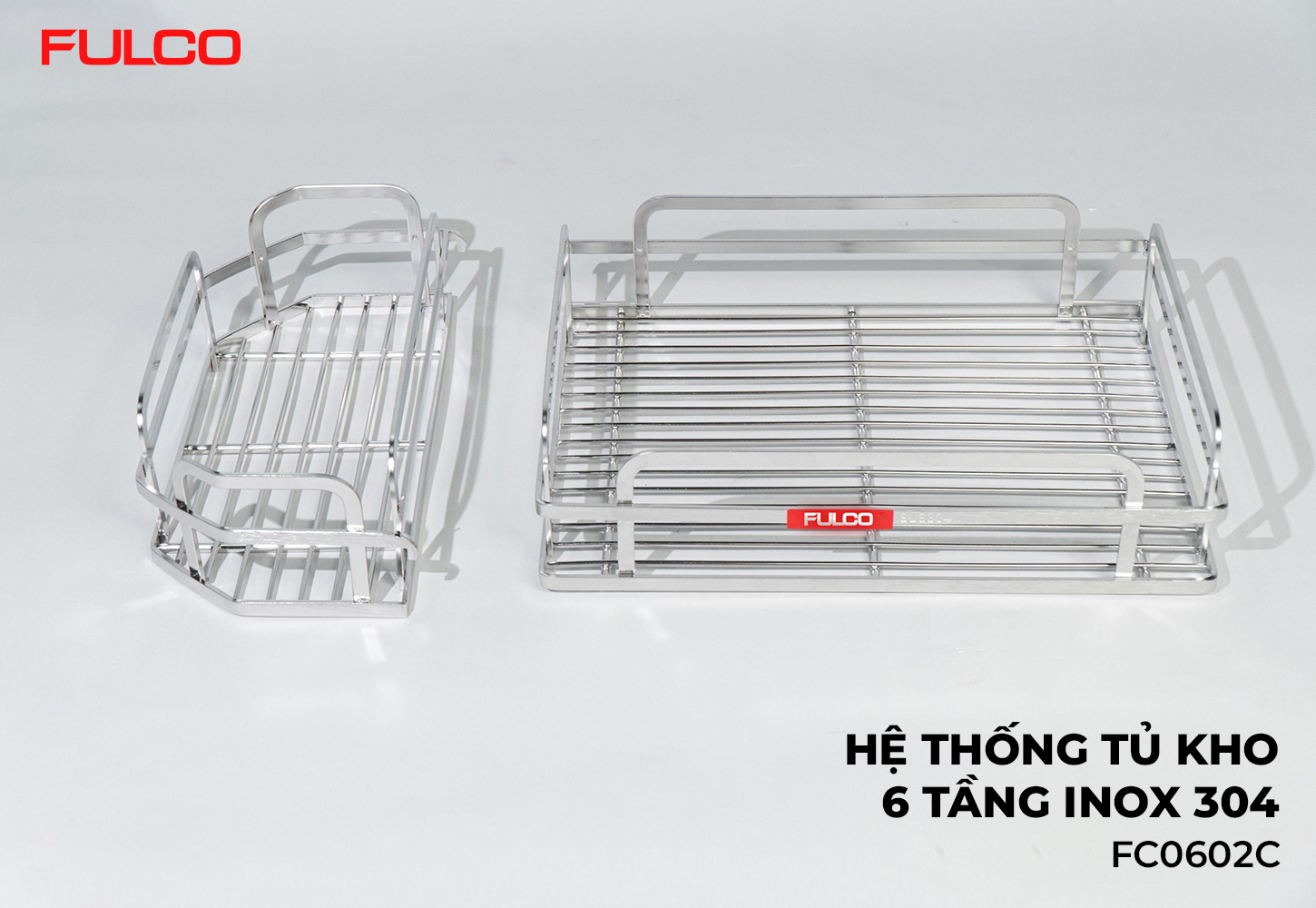FC0602C| HỆ THỐNG TỦ KHO 6 TẦNG INOX 304