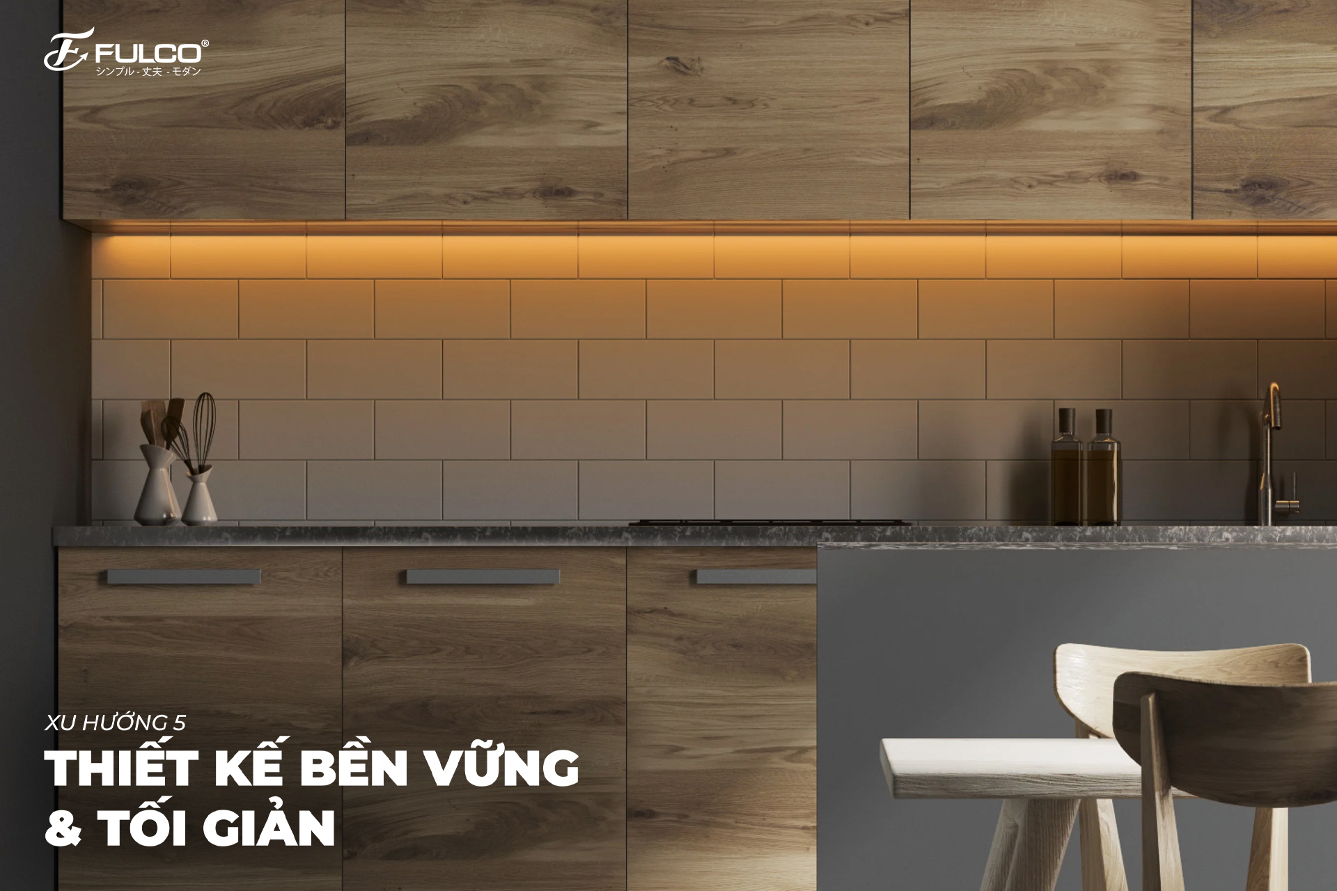 Thiết bị bếp th&ocirc;ng minh: bếp từ đa chế độ, m&aacute;y h&uacute;t m&ugrave;i cảm biến, m&aacute;y rửa b&aacute;t diệt khuẩn ph&ugrave; hợp với xu hướng thiết kế bếp hiện đại..