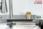 FC-B7546 | BỘ CHẬU VÒI RỬA 1 HỐ THÁC NƯỚC INOX304 XƯỚC MỜ CAO CẤP