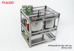FC17 | GIÁ ĐỰNG CHAI LỌ - DAO THỚT INOX HỘP (300mm)