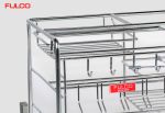 NS01T | GIÁ ĐỰNG CHAI LỌ - DAO THỚT INOX NAN TRÒN
